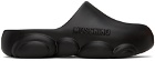 Moschino Black Teddy Sole Rubber Slippers