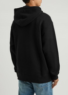 Valentino Logo Hooded Cotton Sweatshirt Black