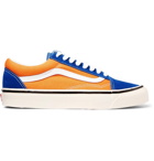 Vans - Anaheim Old Skool 36 Leather-Trimmed Canvas and Suede Sneakers - Men - Blue