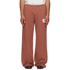 MM6 Maison Margiela Orange Logo Patch Sweatpants