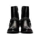 Amiri Black Studded Harness Boots