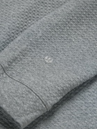 Lululemon - At Ease Waffle-Knit Cotton-Blend Hoodie - Gray