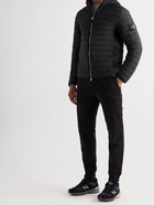 Stone Island - Logo-Appliquéd Quilted Shell Down Hooded Jacket - Black