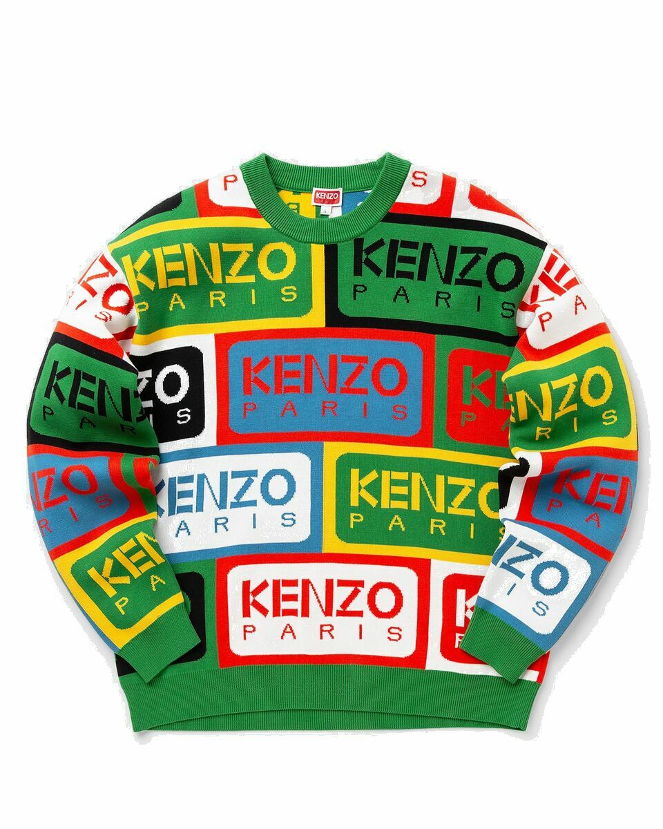 Photo: Kenzo Label Jumper Multi - Mens - Sweatshirts