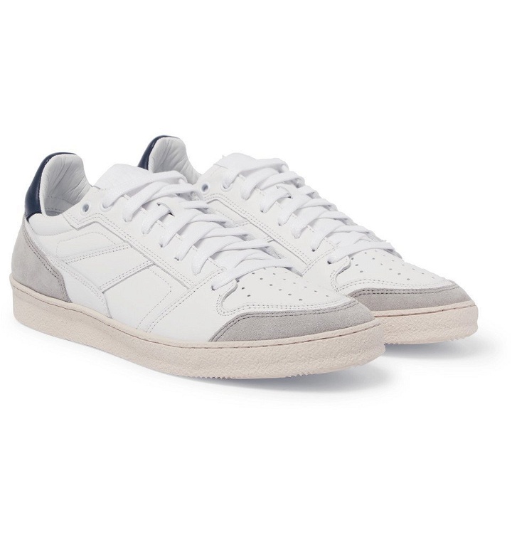 Photo: AMI - Leather and Suede Sneakers - Men - White