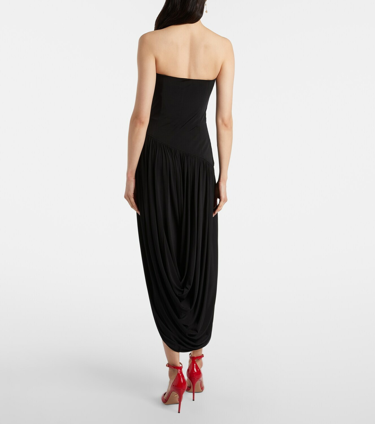 Ferragamo Draped bustier dress