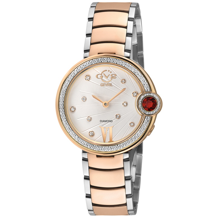 Photo: GV2 by Gevril Perugia Quartz White Dial Ladies Watch 14704B