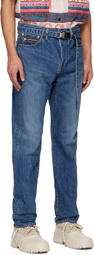 sacai Blue Straight Jeans