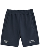 Club 1984 Melrose Printed Cotton Shorts Navy