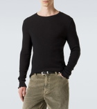 Our Legacy Elongated ribbed-knit cotton-blend top