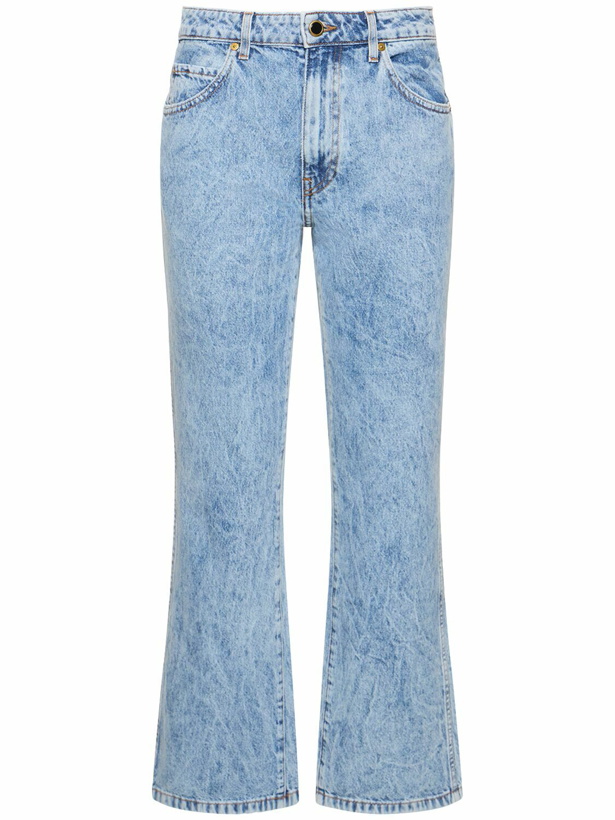 Photo: KHAITE - Vivian New Bootcut Flare Cotton Jeans