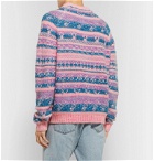 Acne Studios - Karlos Fair Isle Jacquard Sweater - Pink