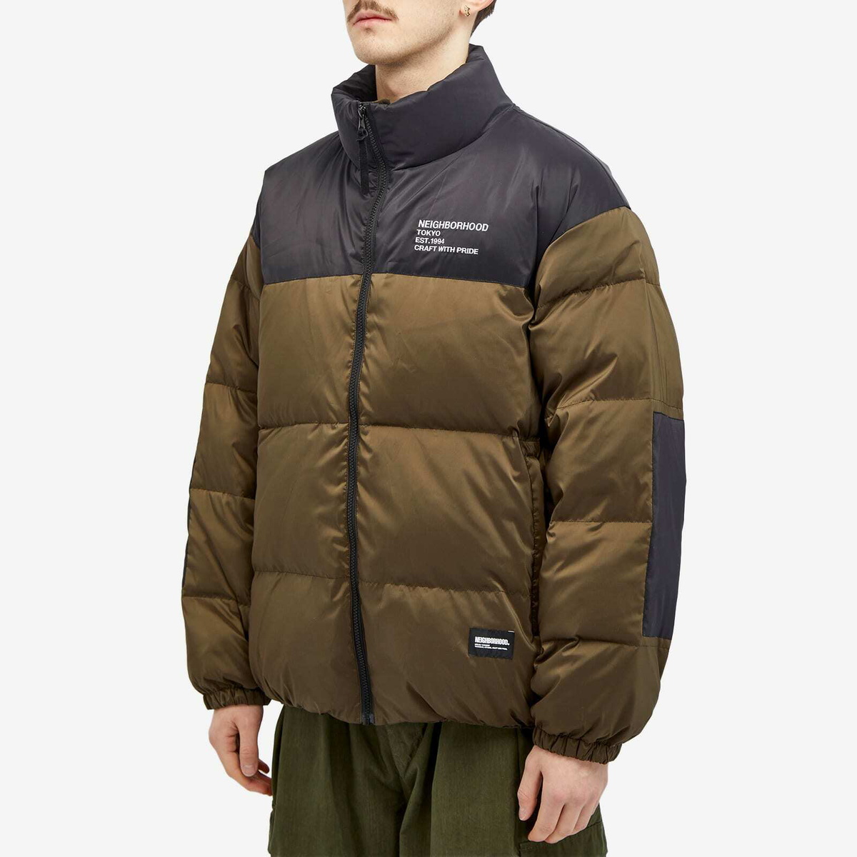 Neighborhood Men's Classic Down Jacket in Olive Drab Neighborhood