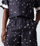 Givenchy Floral silk twill shorts