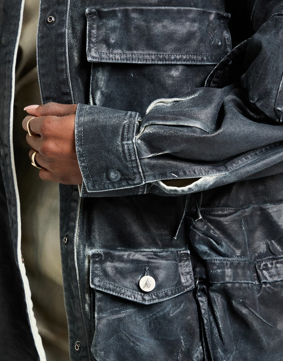 The Attico Womens Jacket in Midnight blue