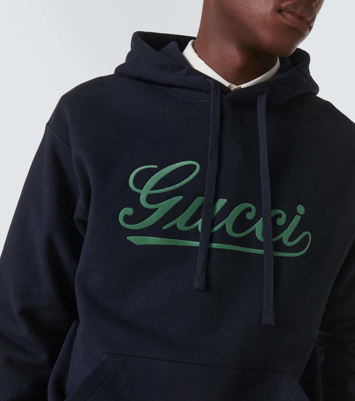 Gucci Logo cotton jersey hoodie Gucci