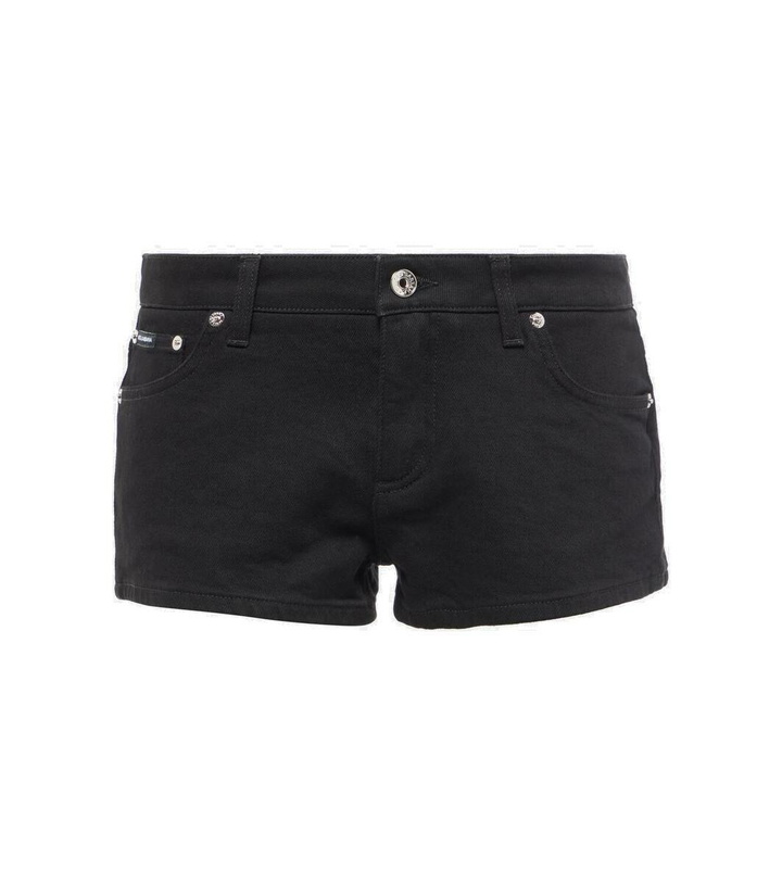 Photo: Dolce&Gabbana Low-rise denim shorts