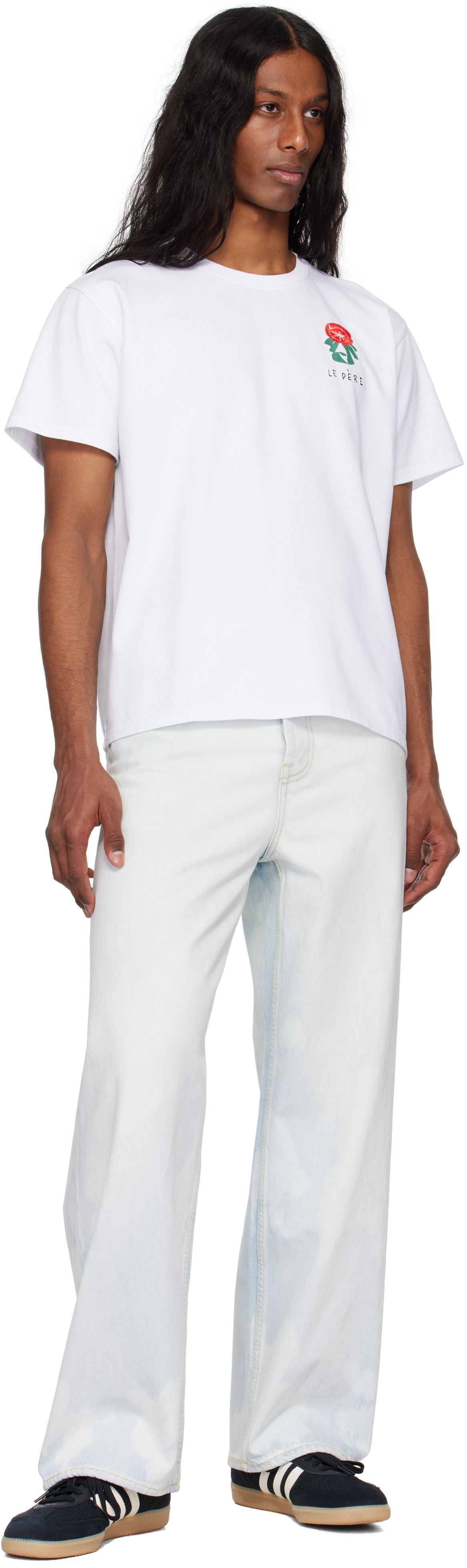 le PÈRE White Flower T-shirt
