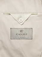 CANALI - Slim-Fit Cotton-Blend Twill Suit Jacket - Neutrals