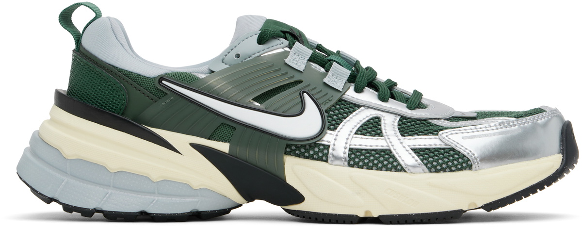 Nike Green & Silver V2K Run Sneakers Nike