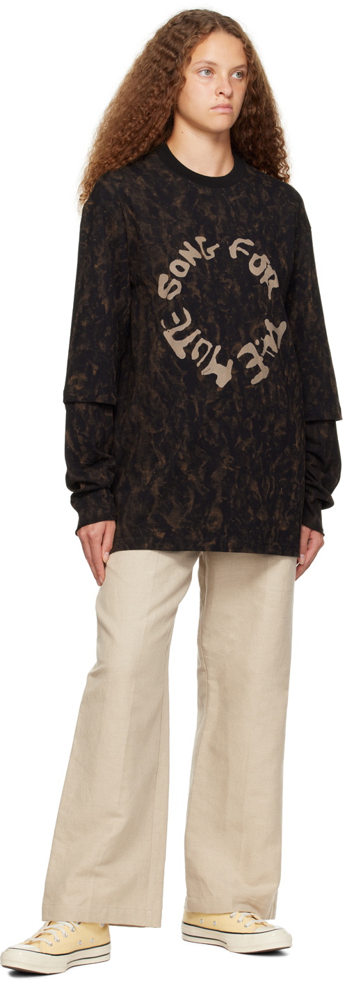 Song for the Mute Black Circle Long Sleeve T-Shirt