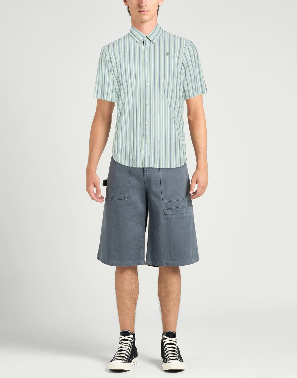 Timberland Mens Shirt in Sage green
