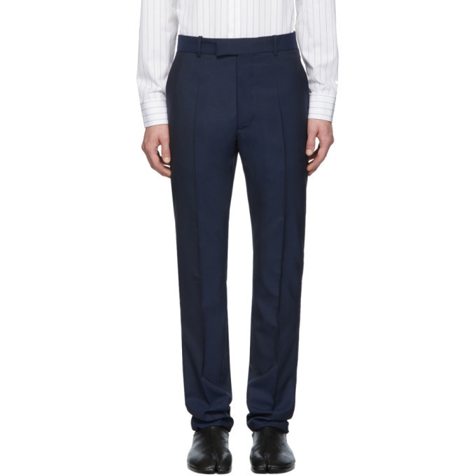 Photo: Maison Margiela Navy Wool Trousers