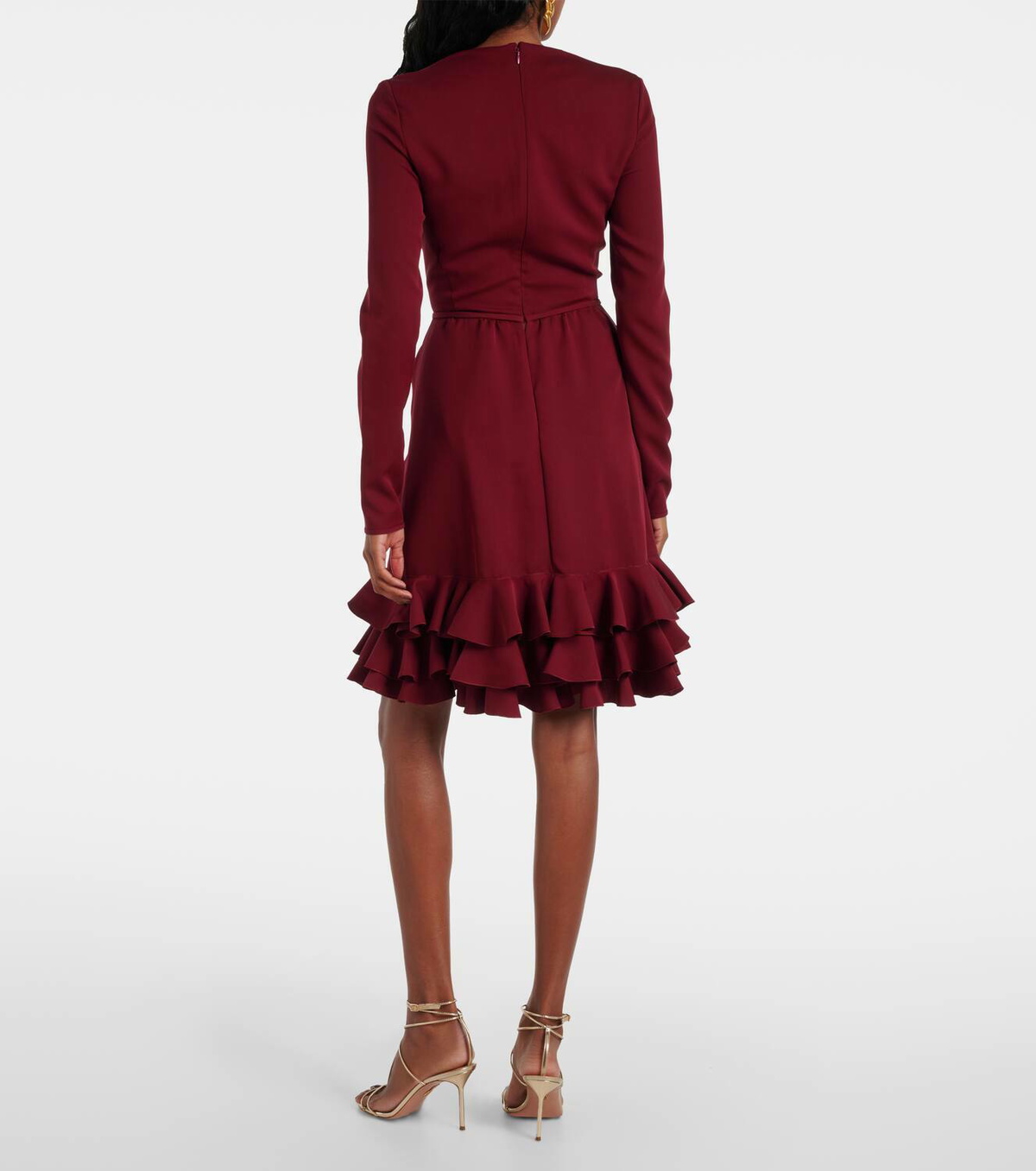 Giambattista Valli Ruffled silk crêpe minidress