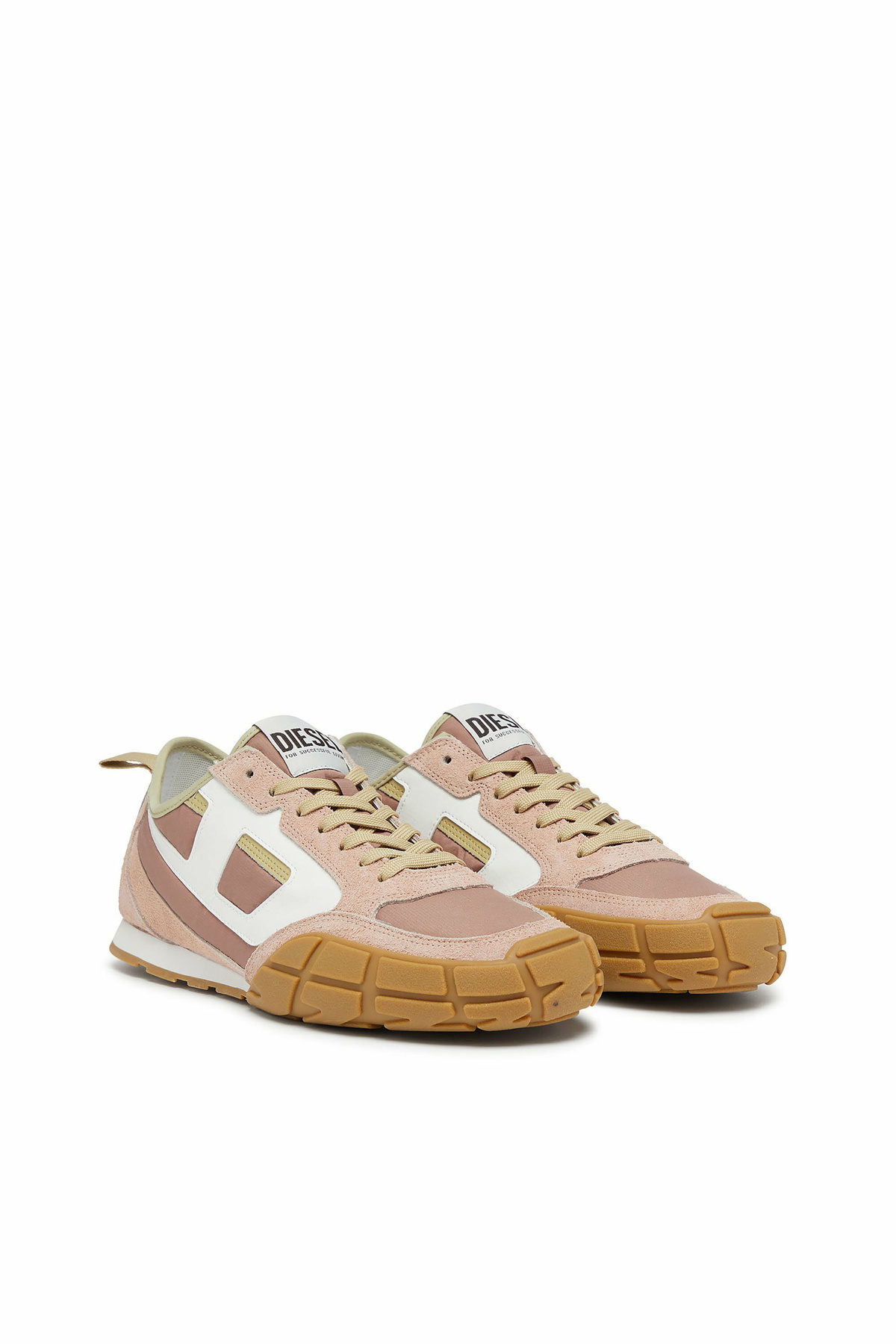 Diesel S-Pagodha-Sneakers in leather, suede and ripstop - Sneakers Womens in Multicolor