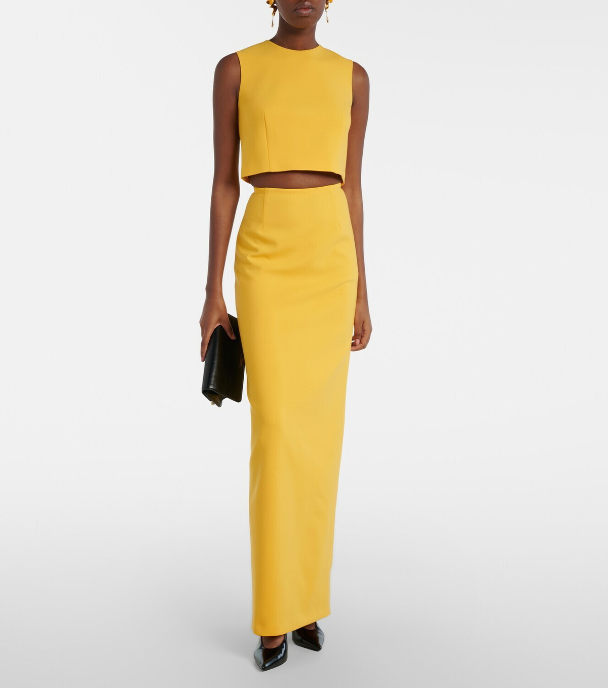 Carolina Herrera Wool-blend maxi skirt