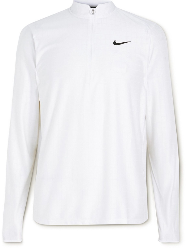 Photo: Nike Tennis - Advantage Dri-FIT Half-Zip Tennis Top - White