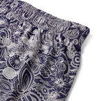 Zimmerli - Paisley-Print Stretch-Jersey Boxer Shorts - Blue