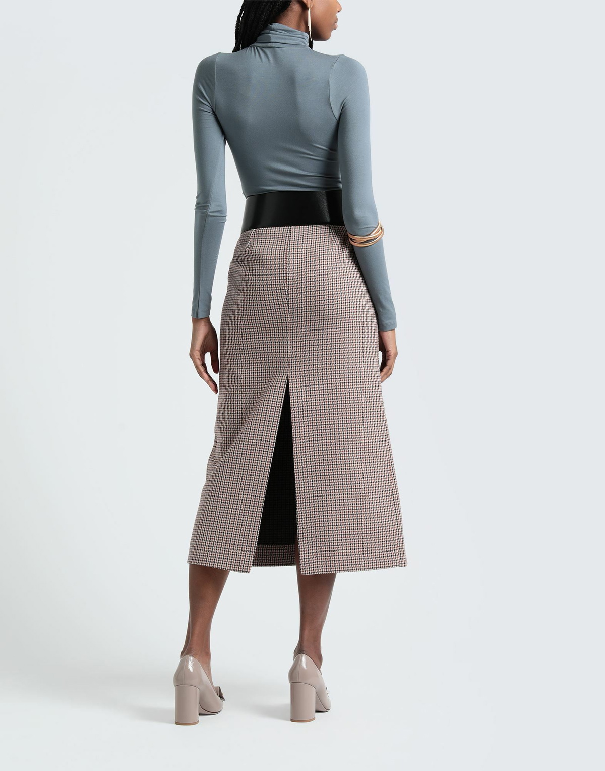 Maje Womens Midi skirt Rust