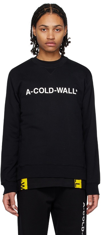 Photo: A-COLD-WALL* Black Bonded Sweatshirt