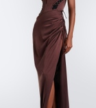 Maria Lucia Hohan Ruched corset gown