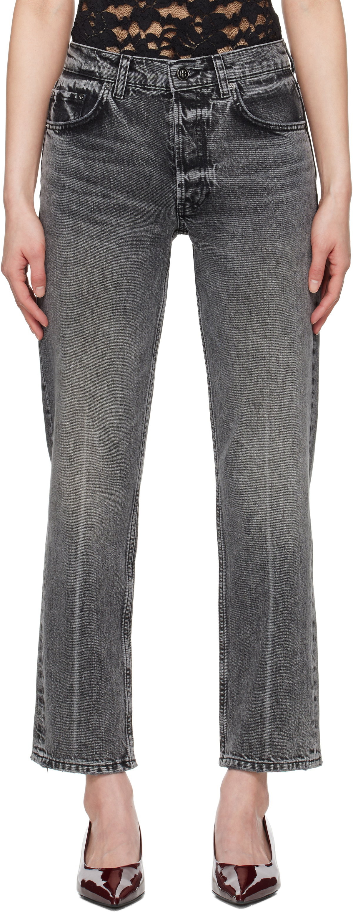 ボトムスその他 ANINE BING Steel grey Kate jeans ANINE BING Kate Jean - Steel Grey
