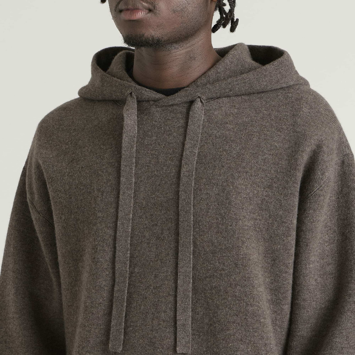 Studio Nicholson Men's Copecashmere Hoodie in Mouse