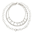 Dheygere Silver Logo Chain Necklace