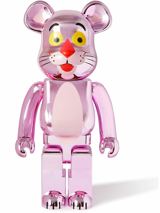 Photo: BE@RBRICK - Pink Panther 1000% Printed Chrome PVC Figurine
