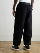 KAPITAL - Fleece -Jacquard Sweatpants - Black