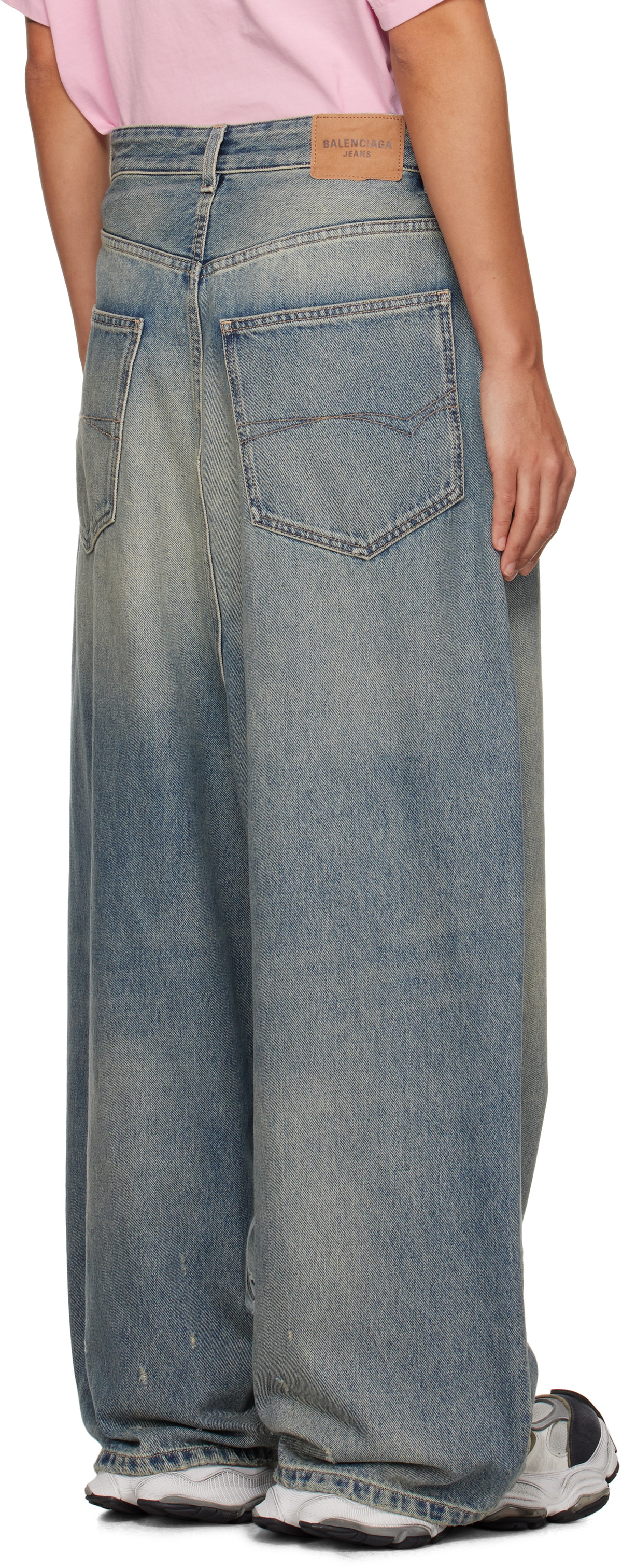 Balenciaga Blue Low Crotch Jeans Balenciaga