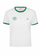 MC2 Saint Barth Woman Cotton Terry Crewneck T-shirt Priscilla With Piping | Australian Brand Special Edition