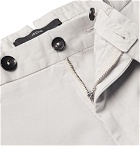 Ermenegildo Zegna - Slim-Fit Garment-Dyed Stretch-Cotton Twill Chinos - Off-white