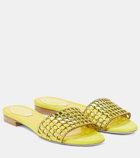 Rene Caovilla Embellished suede slides