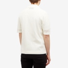 AMIRI Men's Short Sleeve Mesh Polo in Sand