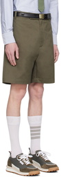 Thom Browne Khaki Unconstructed Shorts