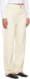 Loulou de Saison Off-White Asmar Velvet Jeans