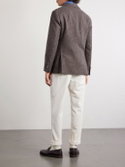 Brunello Cucinelli - Houndstooth Cashmere Blazer - Brown