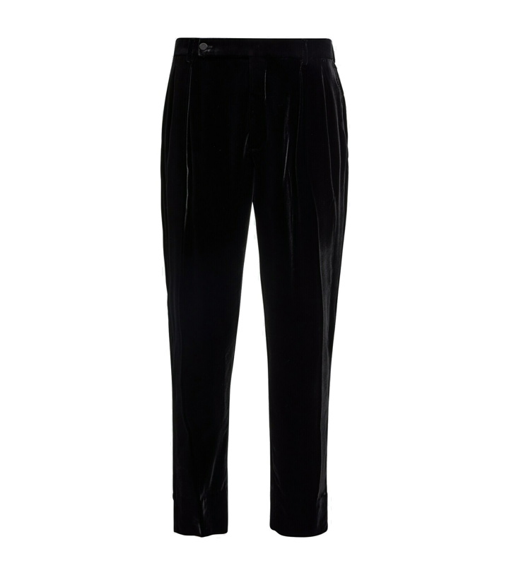 Photo: Saint Laurent - Carrot-fit velvet pants