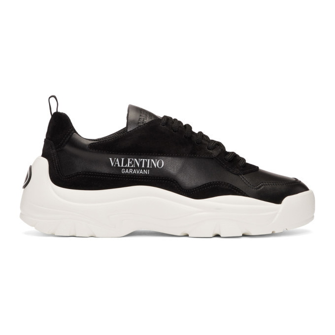 Photo: Valentino Black Valentino Garavani Bansi Runner Sneakers